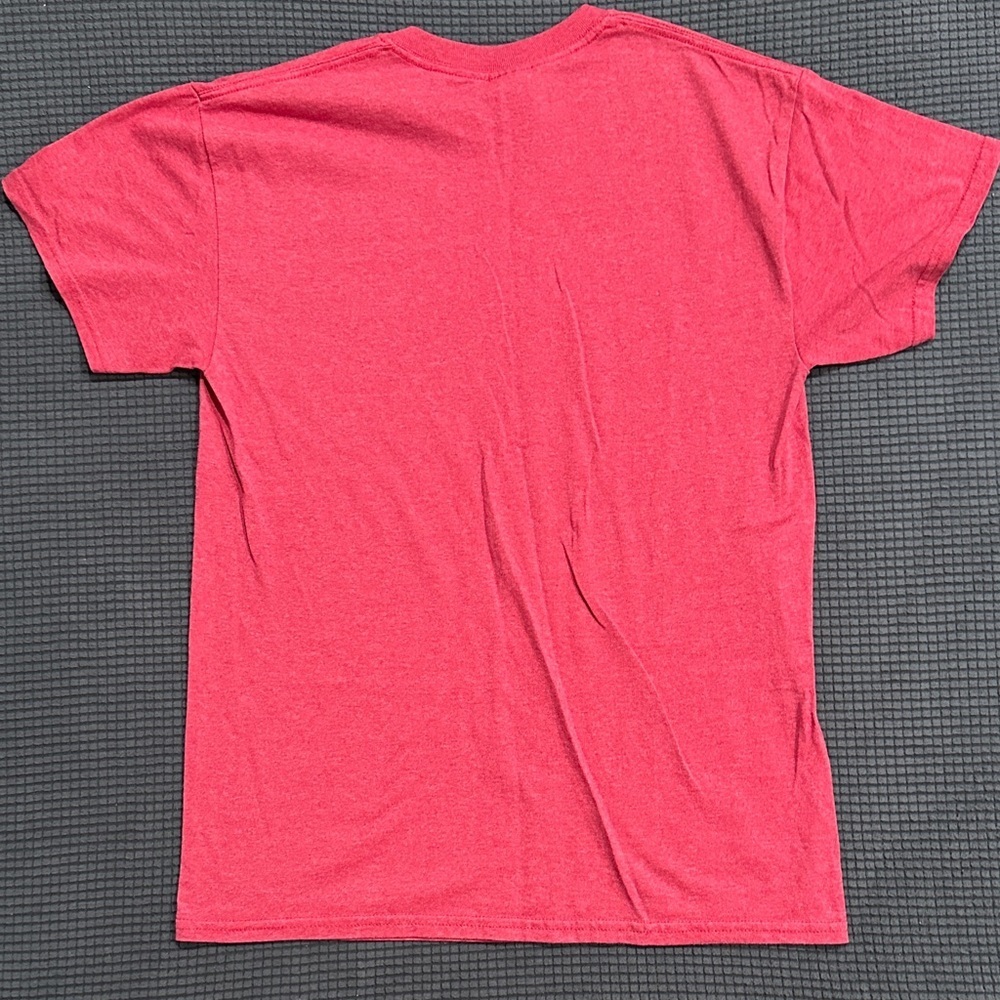 LIMITED TIME $5 ITEM!! Red Graphic T-Shirt with Festive Print - Picture 2 of 2